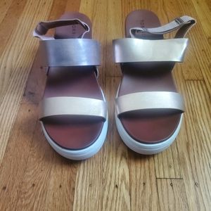 Torrid Rose Gold Wedges